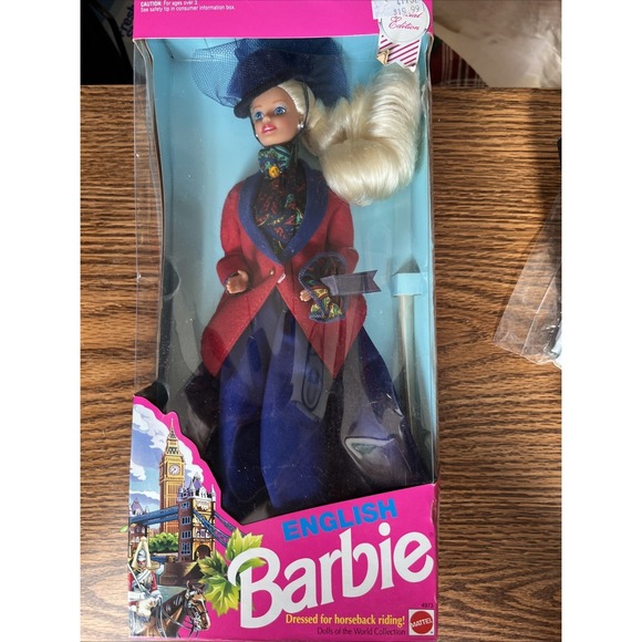 Mattel Other - Vintage 1991  Rare Mattel  "Dolls Of The World Collection" English Barbie #7376
